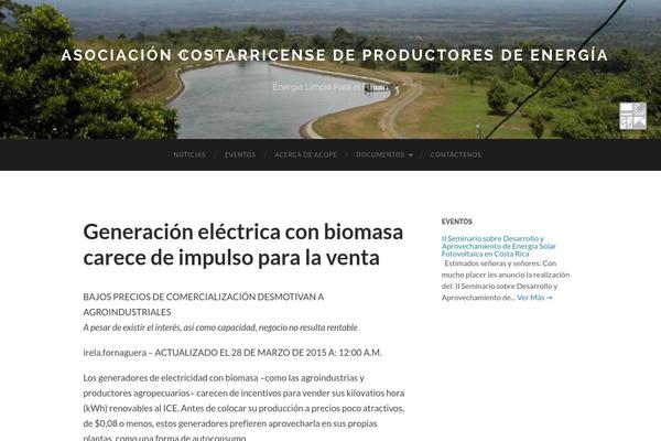 Hemingway theme site design template sample