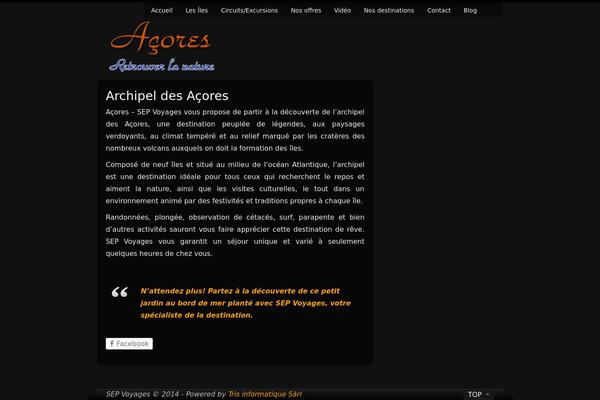 Storm theme site design template sample