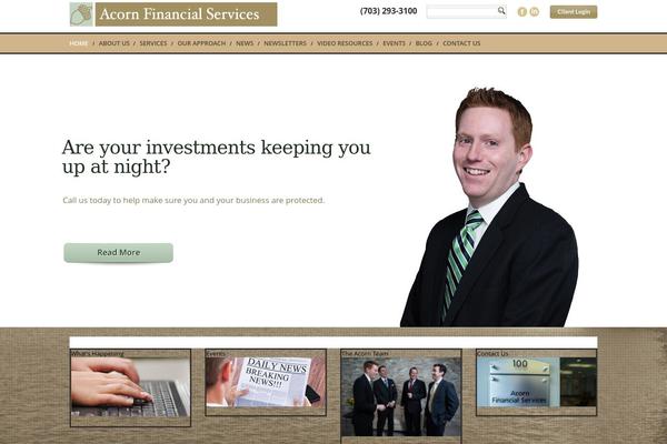Acorn theme site design template sample