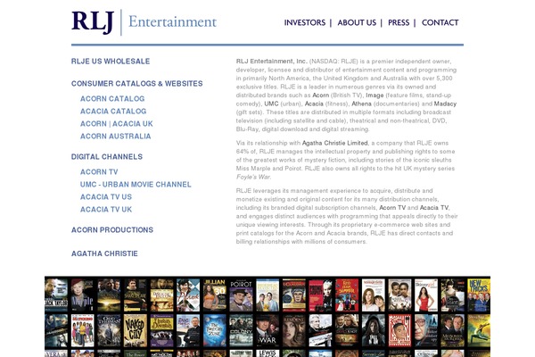 rlje WordPress theme, websites list used rlje theme rlje theme websites examples