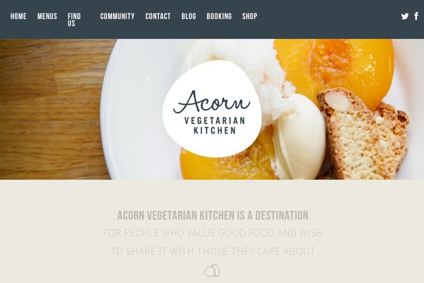 acornvegetariankitchen.co.uk site used Acorn