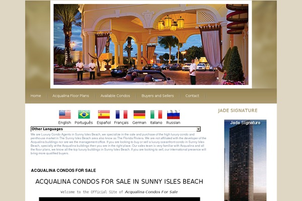 acqualinacondosales.com site used Acqualina