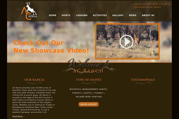 Bones theme site design template sample