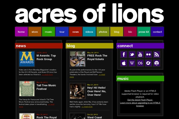 Hybrid theme site design template sample