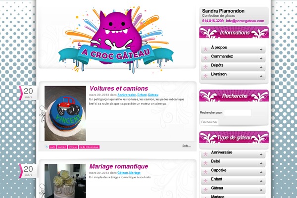 acrocgateau.com site used Clean Blog