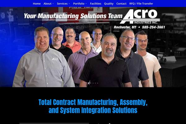 acroind.com site used D2pwebdesign-child