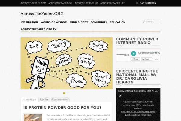 Supernova theme site design template sample