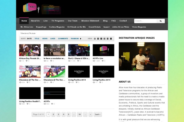 Video theme site design template sample