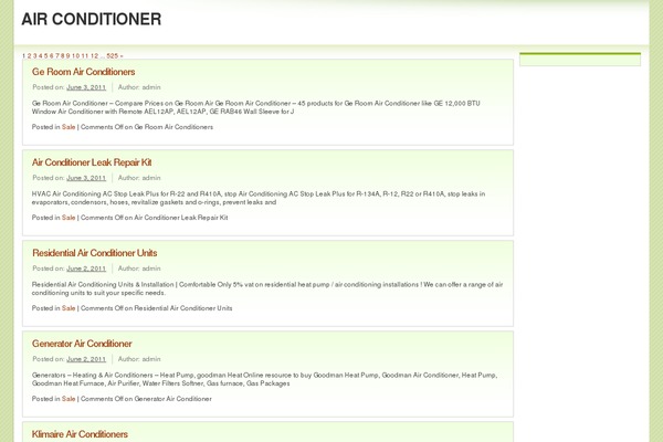 Light Green theme site design template sample