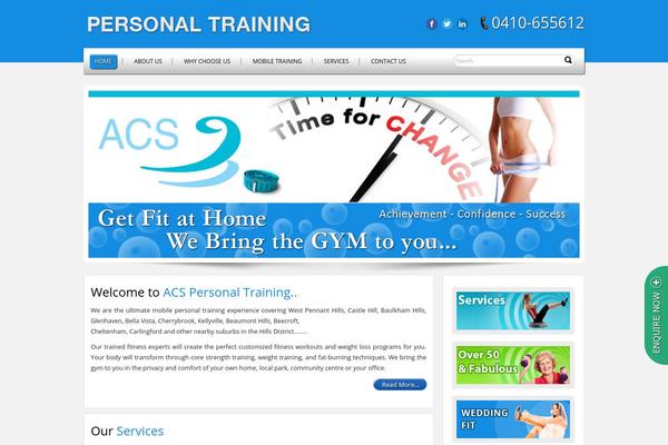 Acs theme site design template sample