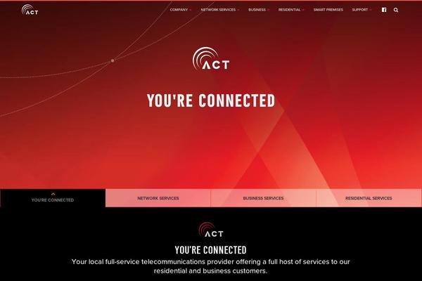 Act theme site design template sample