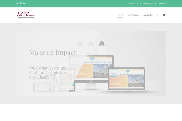 The-core-child theme site design template sample