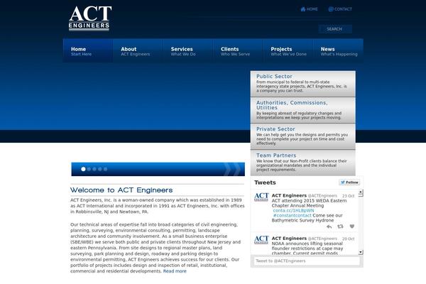 Act theme site design template sample