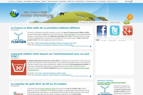acteurdurable.org site used Arocommunizine