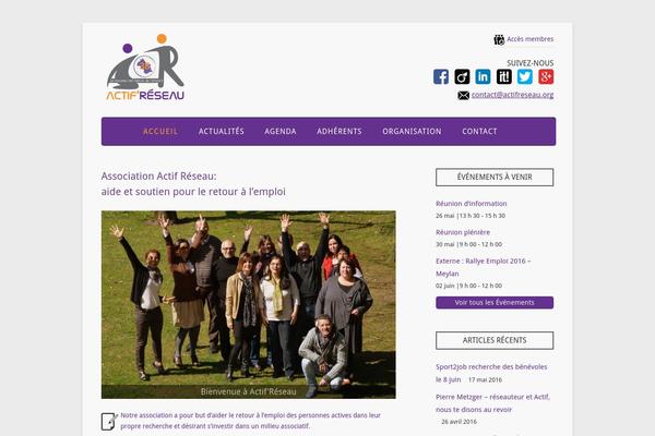 Twenty Twelve theme site design template sample