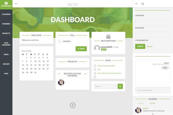 Woffice theme site design template sample