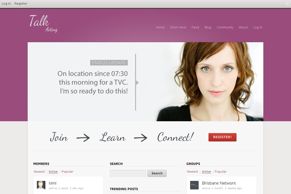 Salutation theme site design template sample