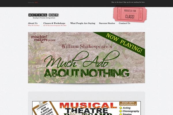 Reaction theme site design template sample