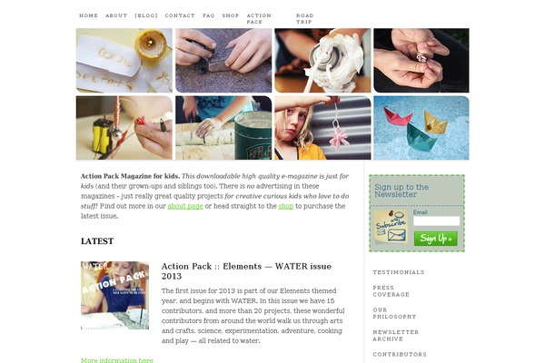 Thesis 1.8 theme site design template sample