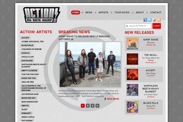 ActionTheme theme websites examples