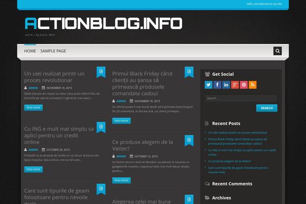 Bueno theme site design template sample