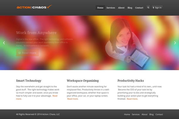 Academy theme site design template sample
