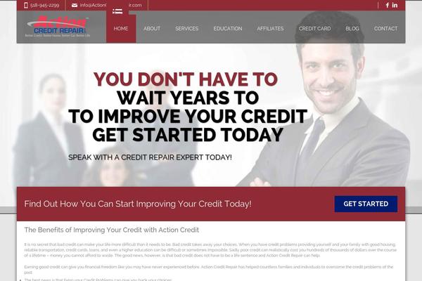 actioncreditrepair.com site used Honma-pro