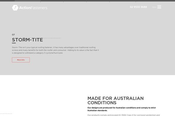 Action theme site design template sample