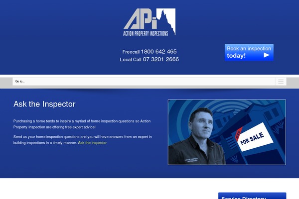 Action theme site design template sample
