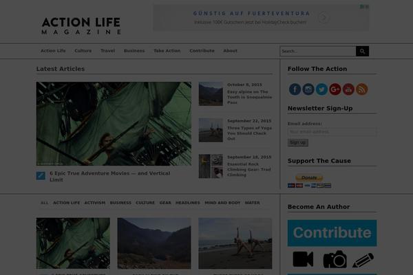actionlifemag.com site used Observe