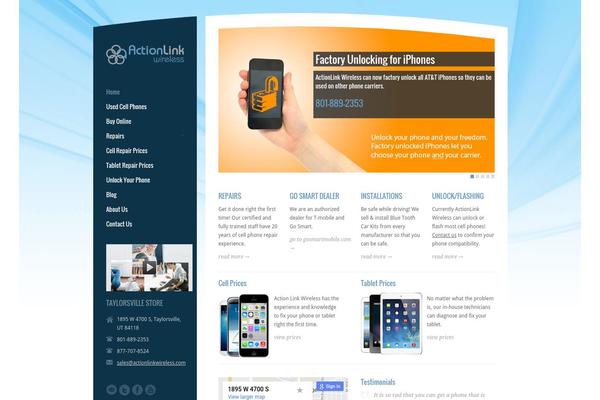 actionlinkwireless.com site used RT-Theme 15
