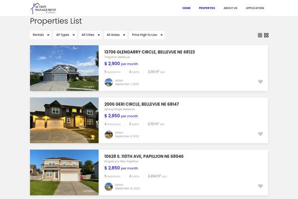 Wp Estate theme site design template sample