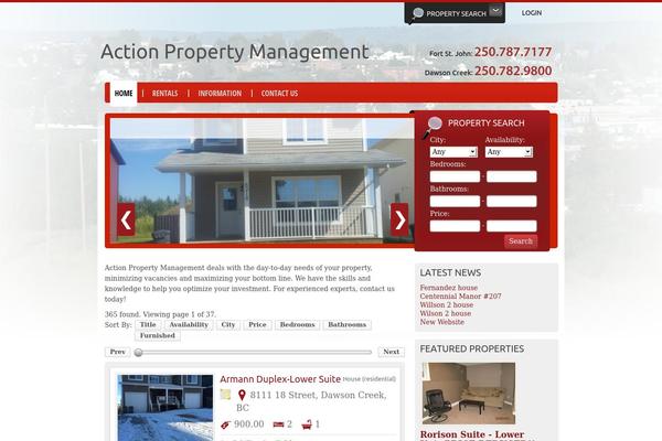 actionproperty.ca site used Denali