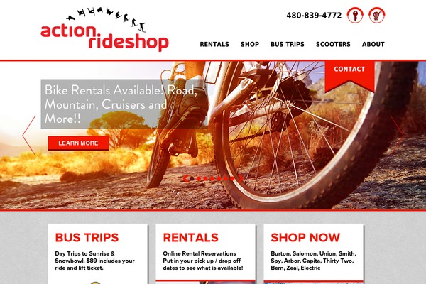 Action theme site design template sample