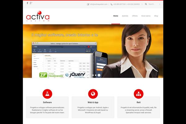 Fiction theme site design template sample