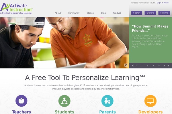 activateinstruction.org site used Incolor