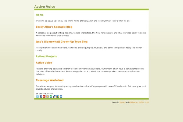 Almost Spring theme site design template sample