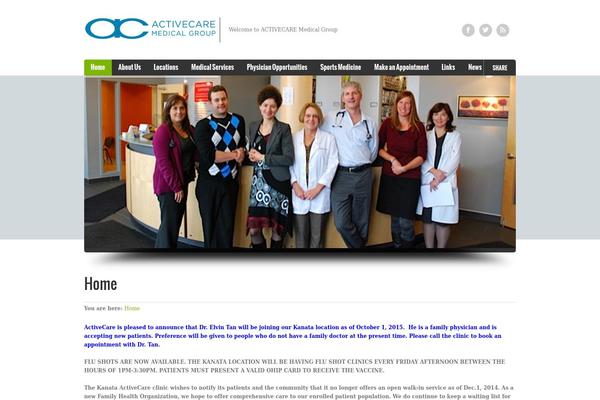 Doctor theme site design template sample