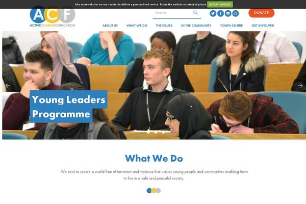 activechangefoundation.org site used Acf