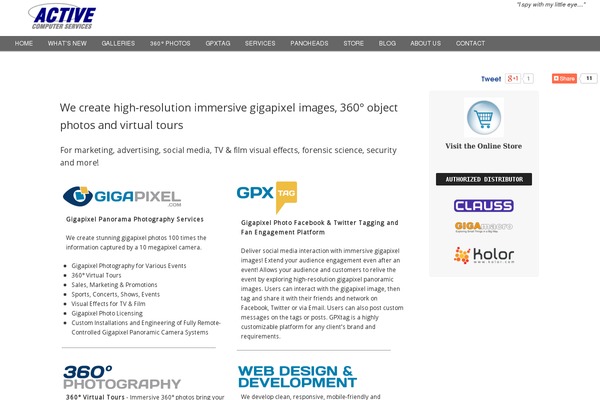 activecomp.ca site used Gigapixel