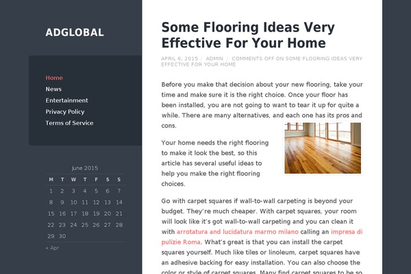 Wilson theme site design template sample