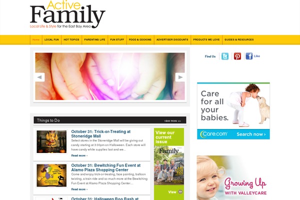 Continuum theme site design template sample
