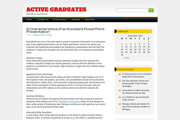 Major Media theme site design template sample