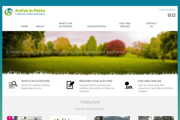 activeinparks.org site used Active