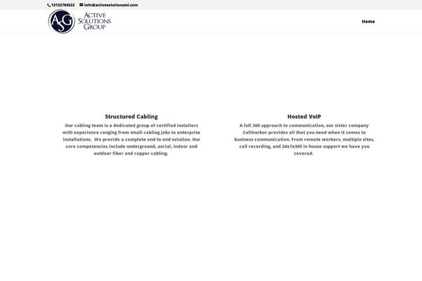 Divi theme site design template sample