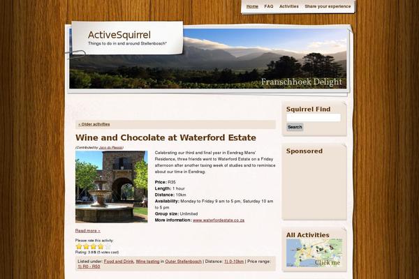 Adventure Journal theme site design template sample