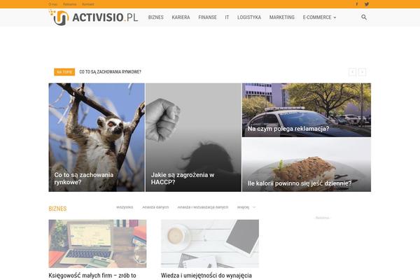 Newspaper theme site design template sample