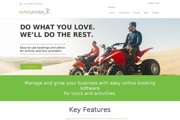 Impreza Child theme site design template sample