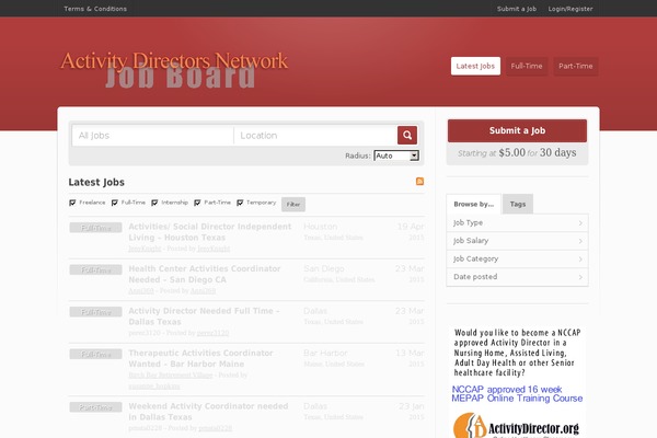 Jobroller theme site design template sample