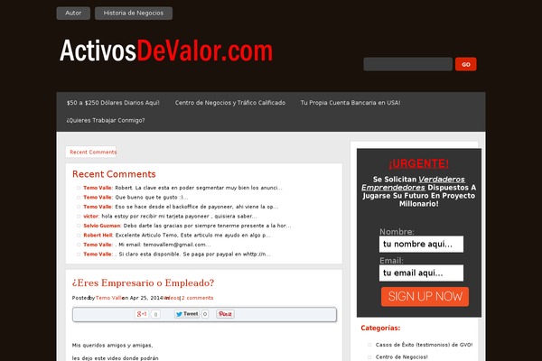 Quadro theme site design template sample